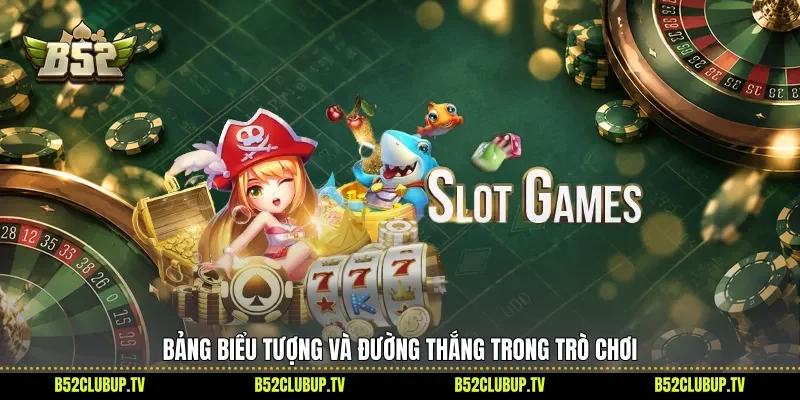 Bảng biểu tượng và đường thắng trong trò chơi