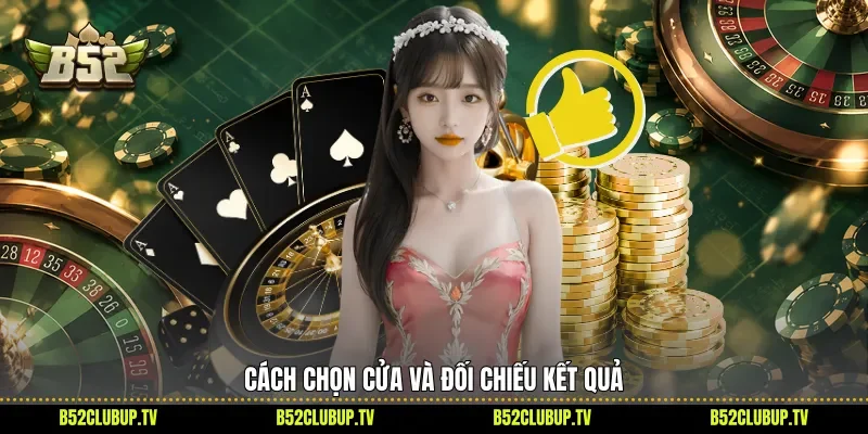 Cách chọn cửa và đối chiếu kết quả