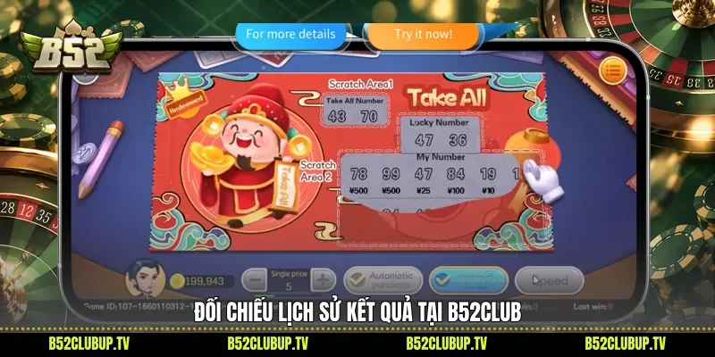 Đối chiếu lịch sử kết quả tại B52club