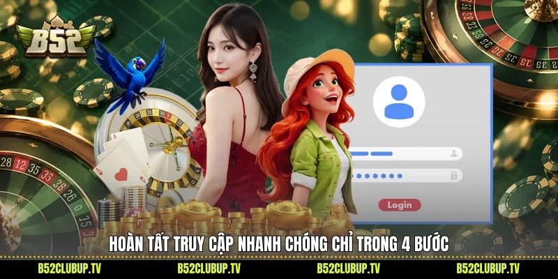 Hoàn tất truy cập nhanh chóng chỉ trong 4 bước